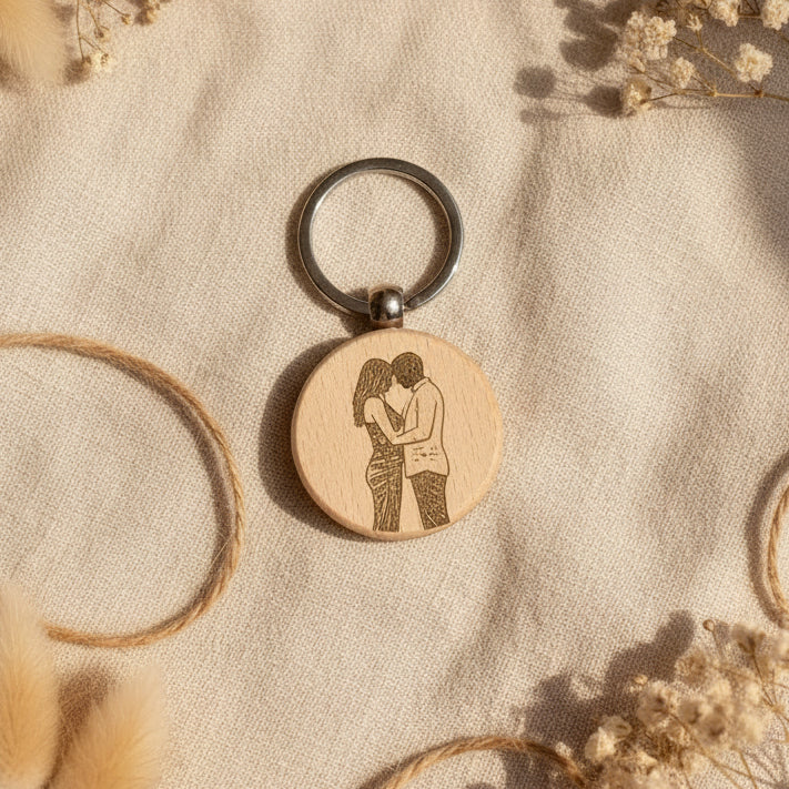 Llavero de Madera Personalizado · Pequeños Detalles