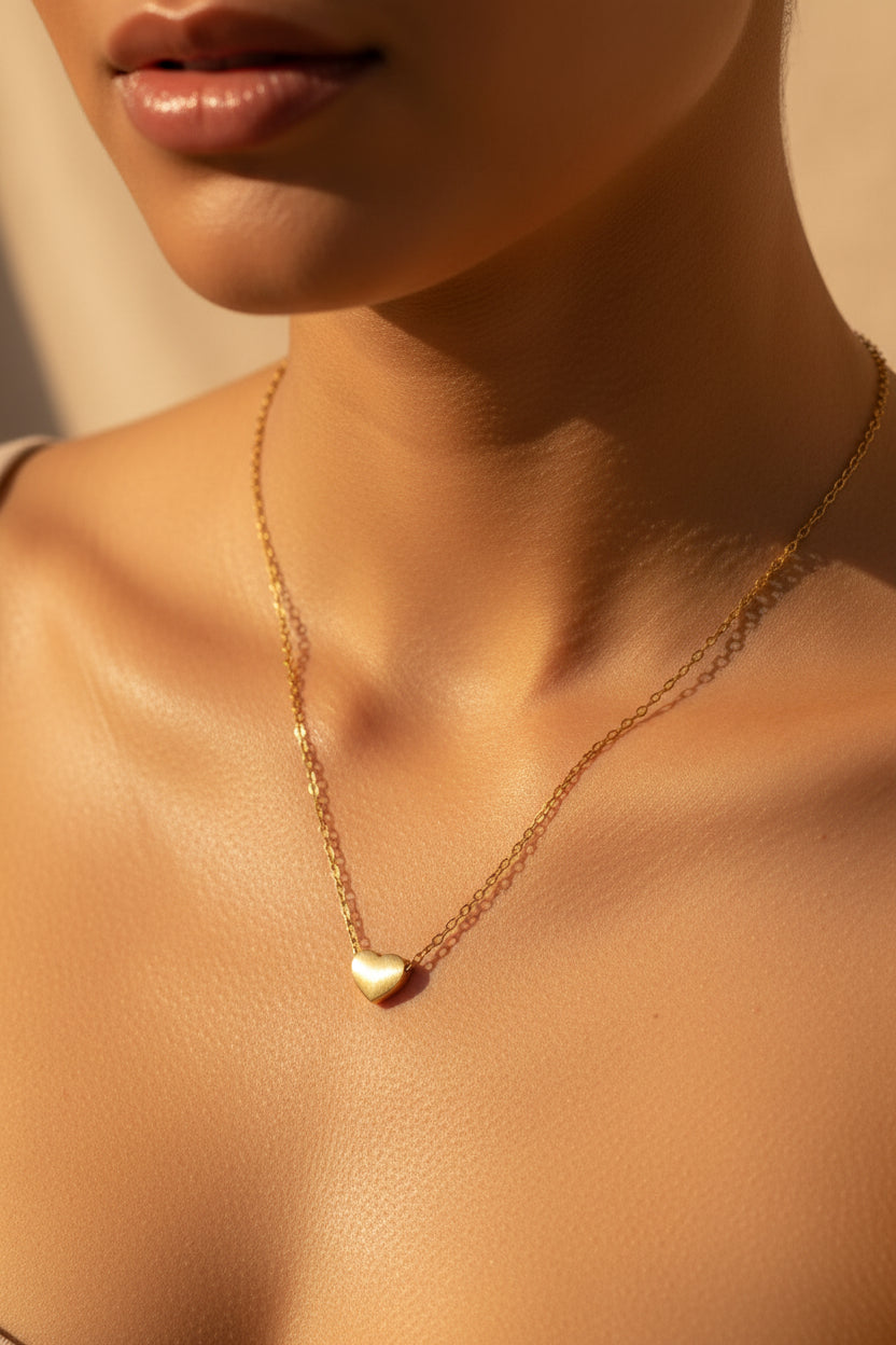 Collar Mini Corazón Plata Personalizado