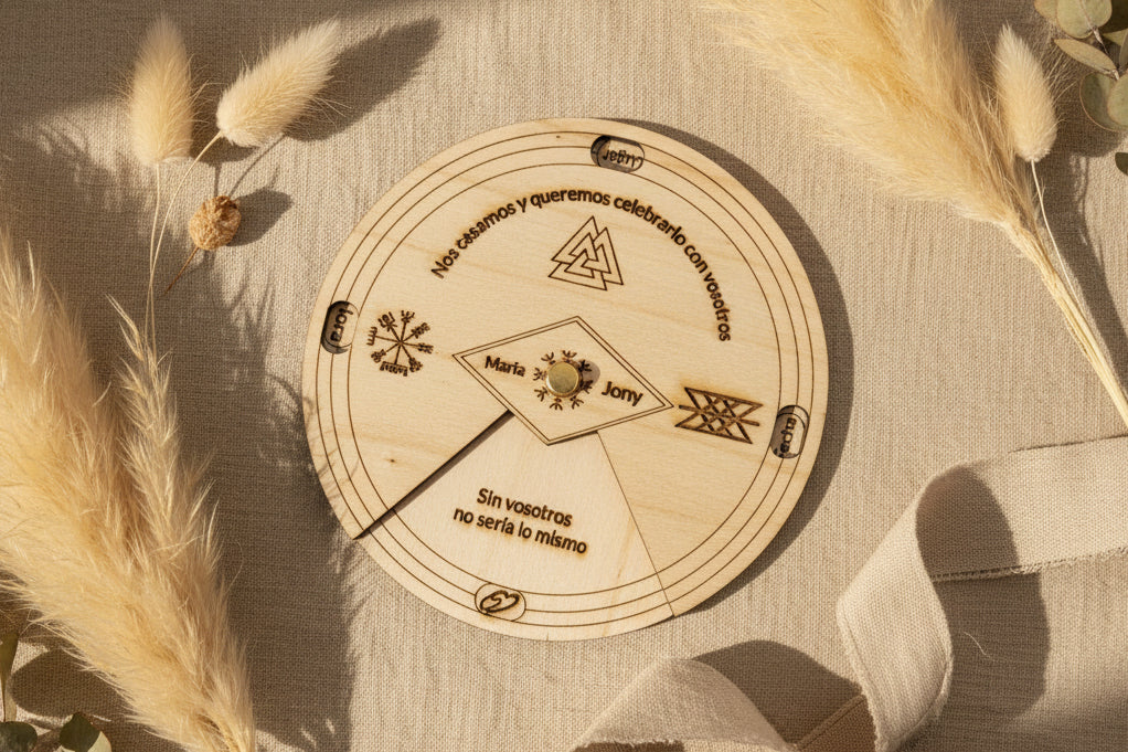 Invitaciones Artesanales de Madera