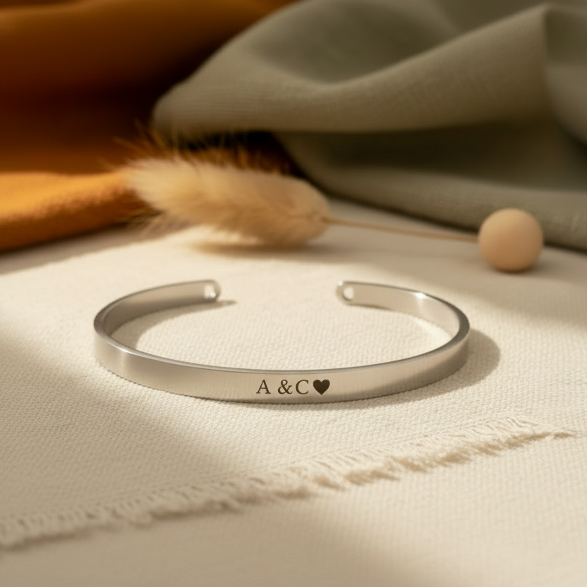 Brazalete Personalizado “Siempre” Plata
