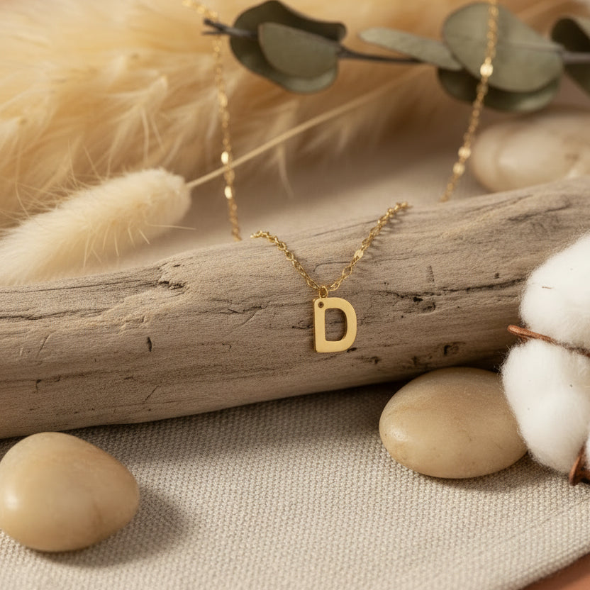 Collar Inicial y Cadena Personalizadas