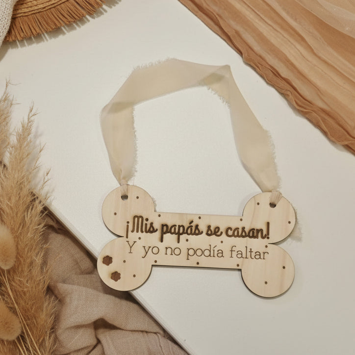 Cartel para mascotas - ¡Mis papis se casan!