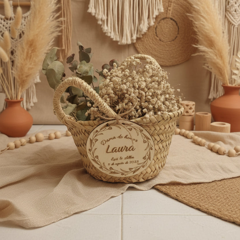 Cestita para Dama de Honor Personalizada