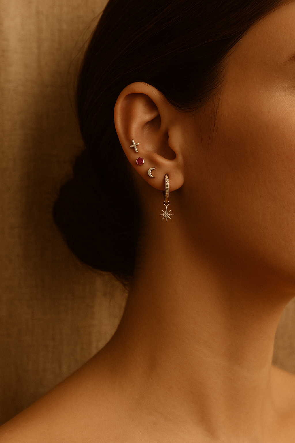 Pendientes Aro La Magie Nuit