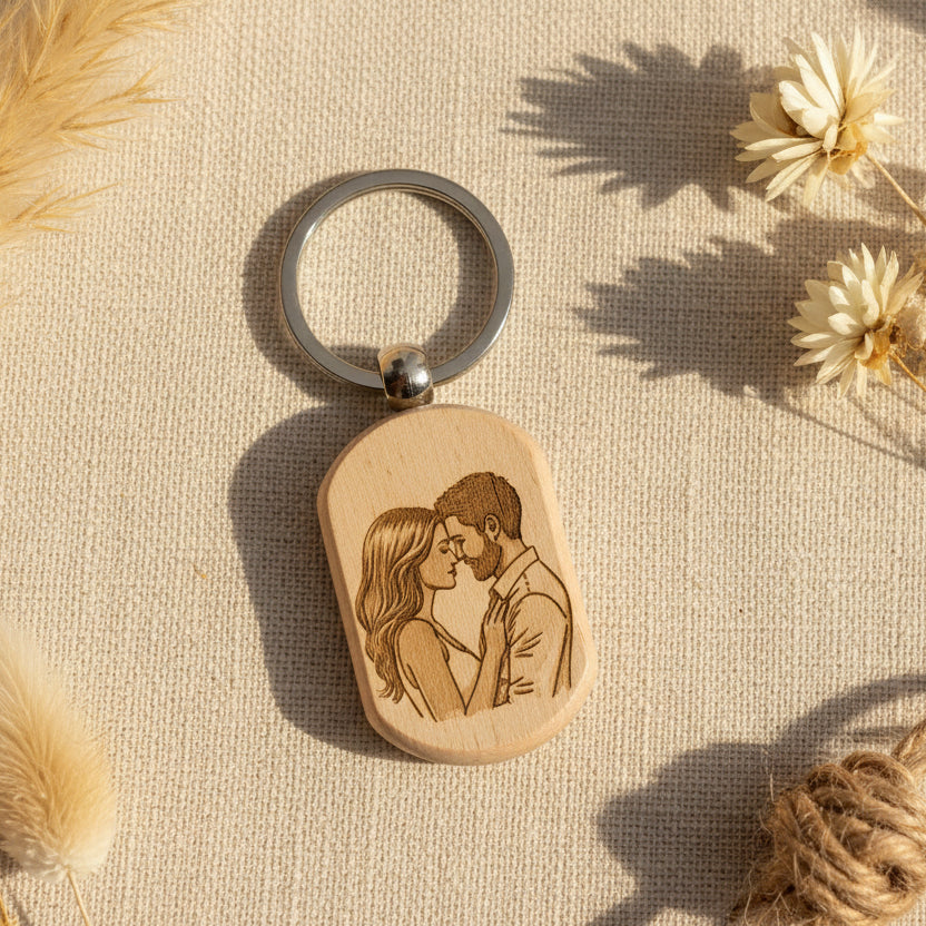 Llavero de Madera Personalizado · Pequeños Detalles