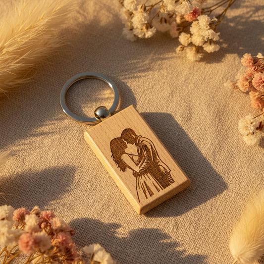Llavero de Madera Personalizado · Pequeños Detalles