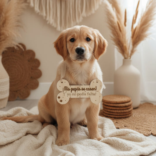 Cartel para mascotas - ¡Mis papis se casan!