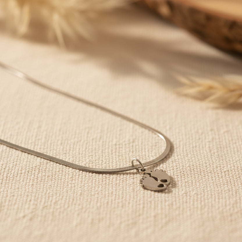 Collar Pequeños pasos Plata Personalizado