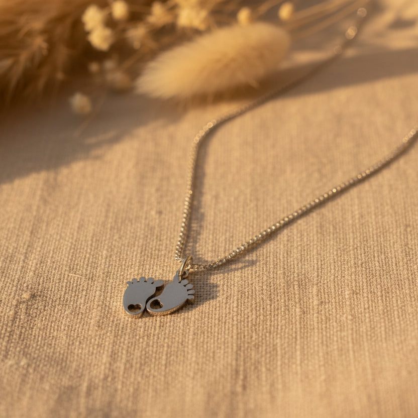 Collar Pequeños pasos Plata Personalizado