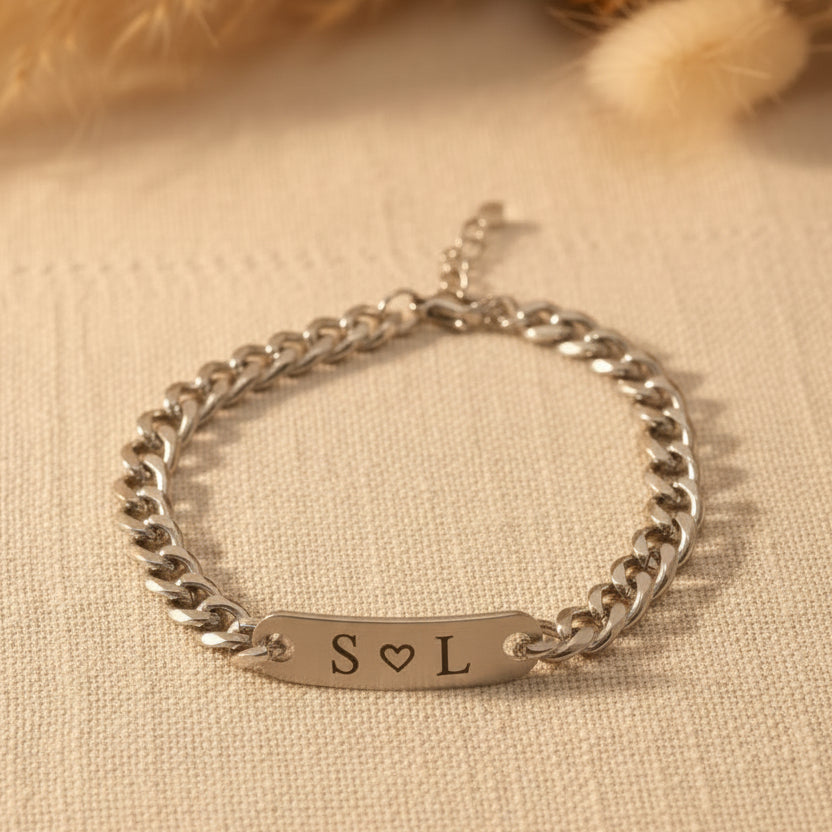 Pulsera Personalizada “Iniciales con Alma”
